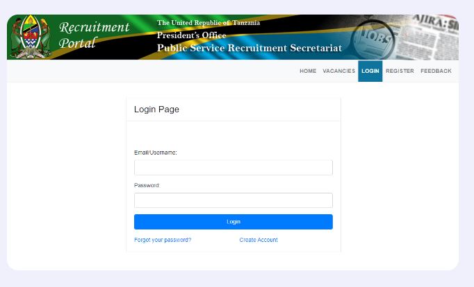 Ajira Portal Login 2024